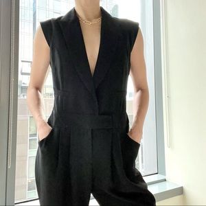 Black tailored jumpsuit